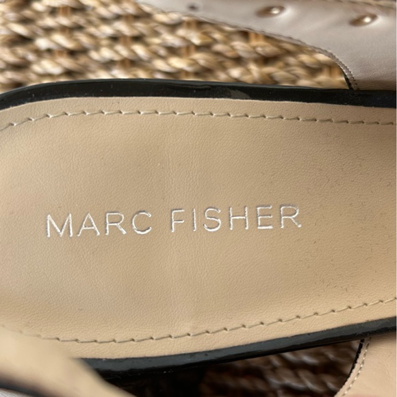 Marc Fisher‎ Carmon Slingback Block Heels Adjustable Buckle Size 8 - Picture 7 of 10